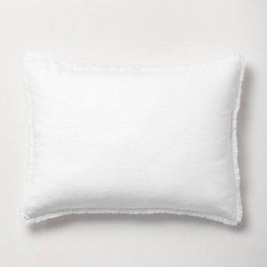 NWOT Casaluna Heavyweight Linen Blend Sham Set in White (King)